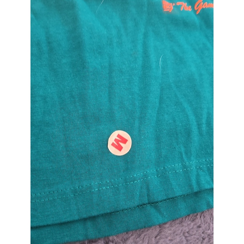 Vintage Miami Dolphins Shirt The Game 1993 NOS New With Tags Medium Deadstock - Picture 10 of 16